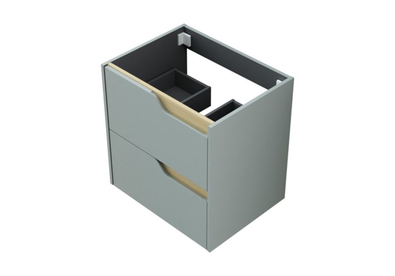 Szafka pod umywalkę Tolima wisząca 60 cm zielona