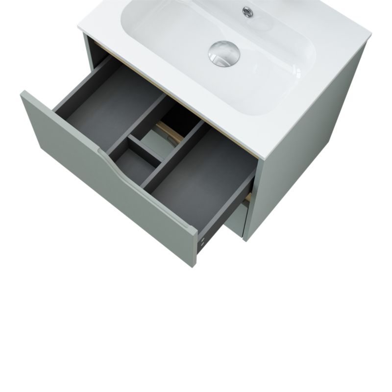 Szafka pod umywalkę Tolima wisząca 60 cm zielona