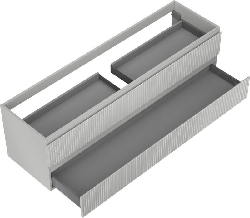 Szafka podumywalkowa Mexen Rivel szary mat 160 cm 2 szuflady 1 szt.