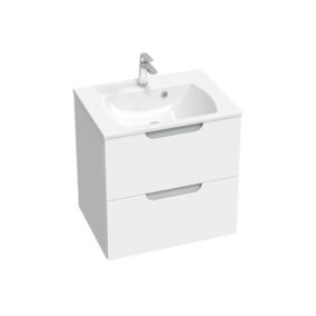 Szafka podumywalkowa z dwiema szufladami Ravak SD CLASSIC II N 700 biała/szara 1 szt