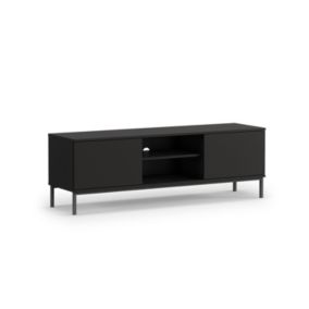 Szafka rtv dwudrzwiowa z półkami Bettso Claw 150cm czarny 1szt.