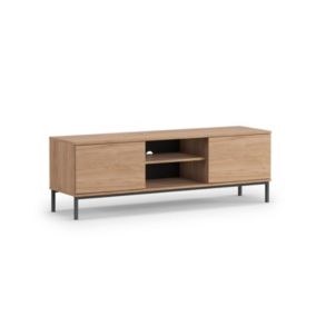 Szafka rtv dwudrzwiowa z półkami Bettso Claw 150cm dąb hickory 1szt.