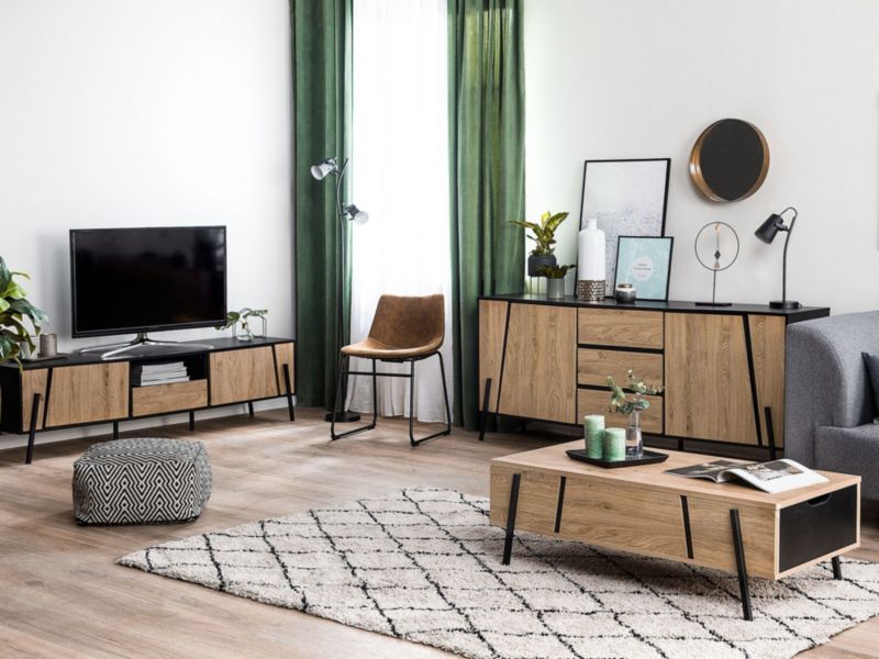 Szafka RTV Jasne drewno Blackpool 1 szt.