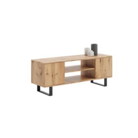 Szafka RTV Kobi 135 cm loft dąb craft złoty 1 szt.