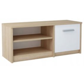Szafka rtv Matkam stolik bodo 1D 100 cm komoda ufc biały-sonoma 1 szt.