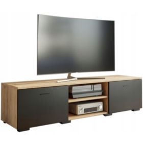 Szafka rtv Matkam stolik ROMA 150 cm Per artisan-czarny 1 szt.