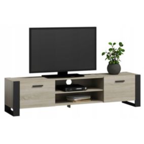 Szafka rtv Matkam szafka ALBA 185 cm Per sonoma-czarny 1 szt.