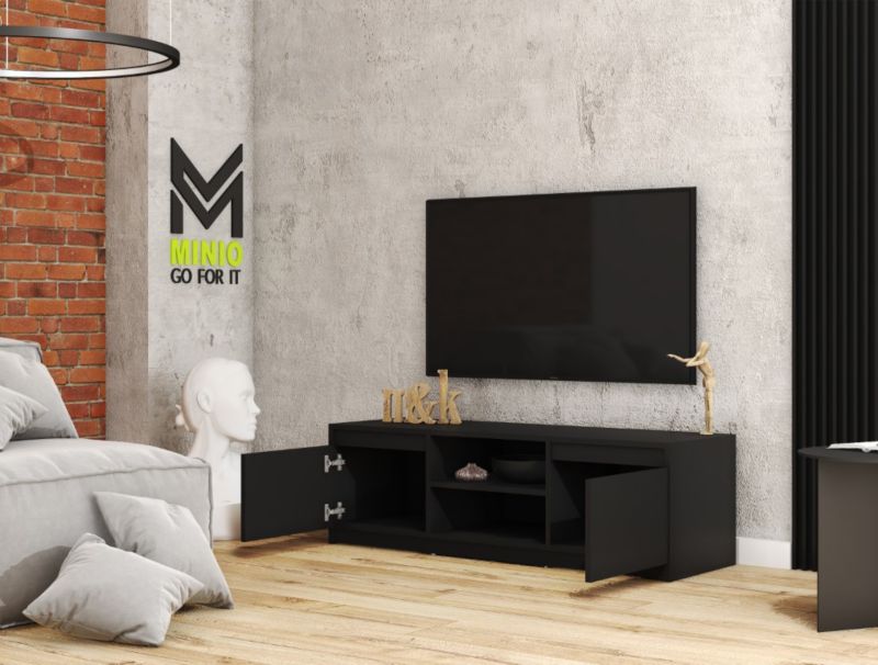 Szafka RTV MINIO go for it  DIDI 120 cm czarny 1 szt.