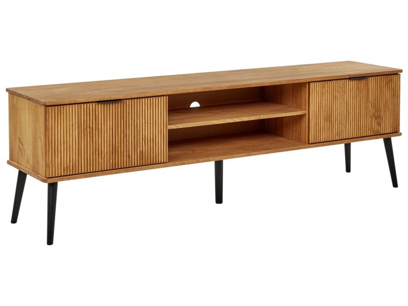 『TEN WOLF RAYON SS BROWN S』 Szafka RTV Timmins Drewno sosnowe Brązowy 1 szt.