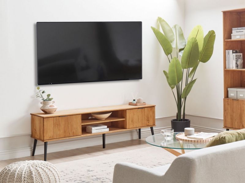 Szafka RTV Timmins Drewno sosnowe Brązowy 1 szt.