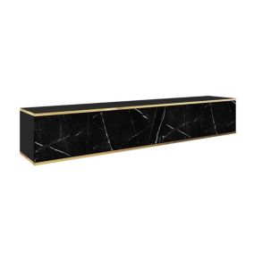 Szafka rtv trzydrzwiowa wisząca Bettso Oro 175 cm gładkie fronty marmur 1szt.