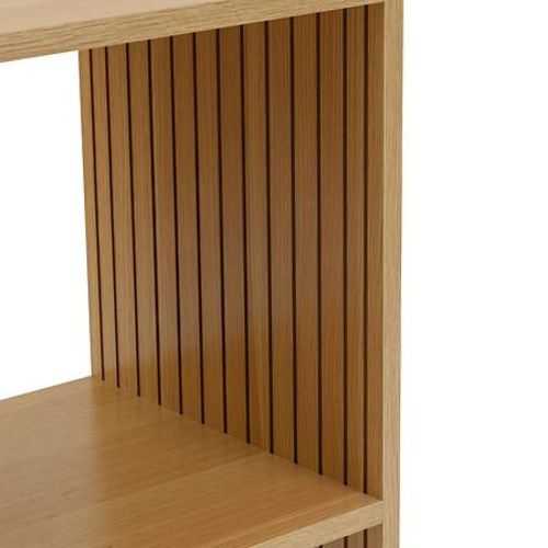 Szafka stojąca Tasso 5FIVE SIMPLY SMART wąska z 3 półkami naturalna do salonu i przedpokoju 1 szt.