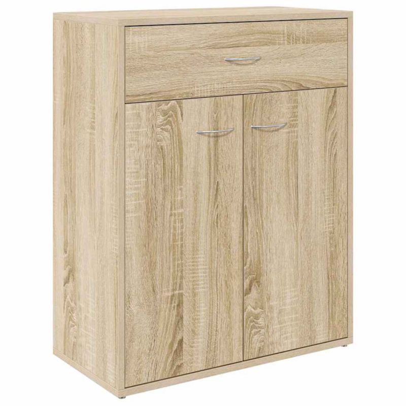 Szafka vidaXL dąb sonoma z 2 drzwiczkami i szufladą 60 x 30 x 75 1 szt.