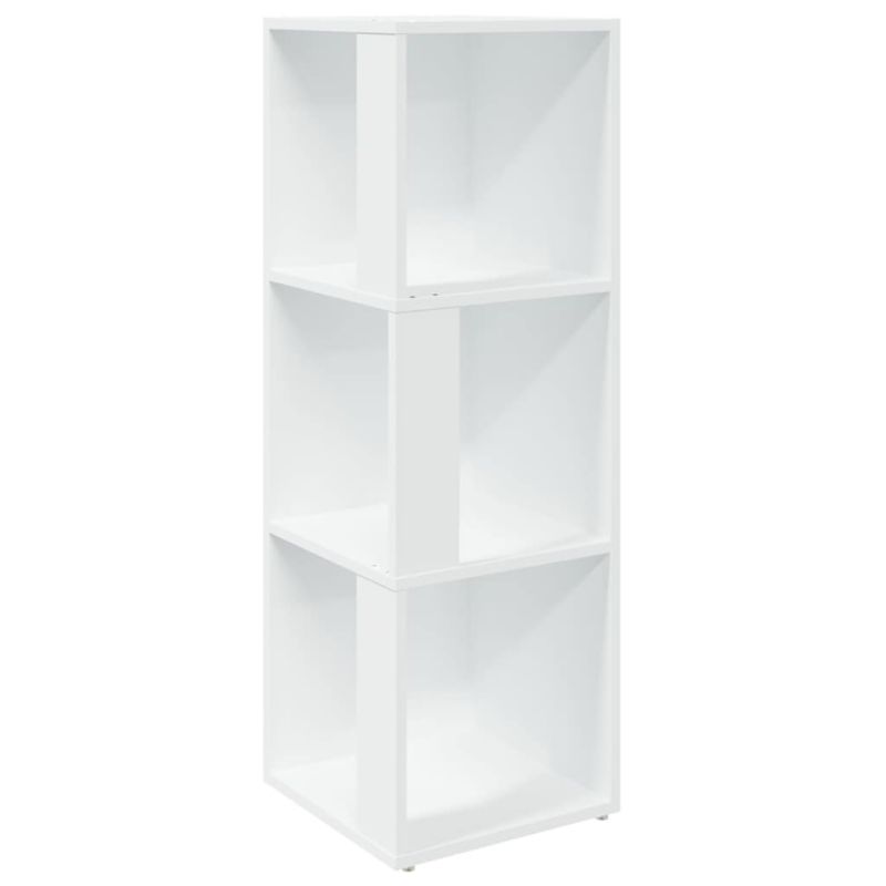 Szafka vidaXL narożna biała z materiału drewnopochodnego 33 x 33 x 100 cm 1 szt.