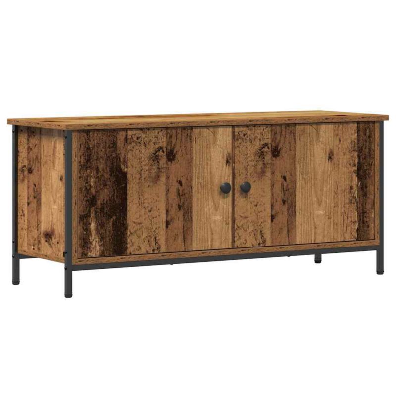 Szafka vidaXL RTV w kolorze starego drewna z 2 drzwiami 100 x 35 x 45 ...