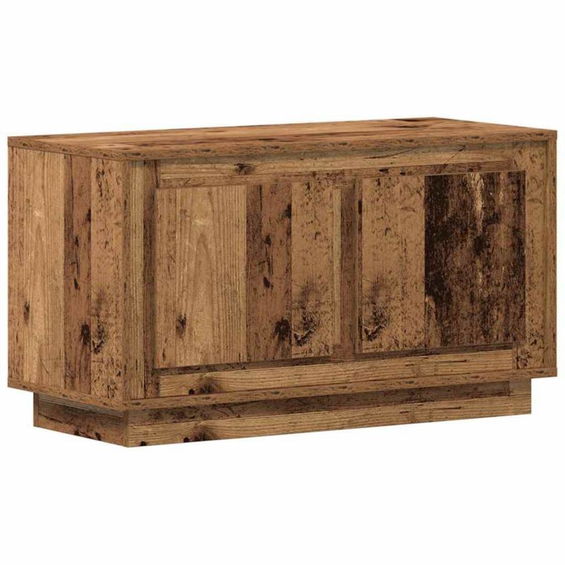 Szafka vidaXL RTV w kolorze starego drewna z 2 drzwiami 80 x 35 x 45 cm ...