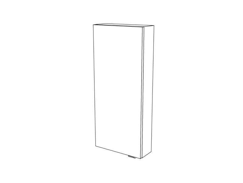 Szafka wisząca GoodHome Imandra 40 x 90 x 15 cm biała