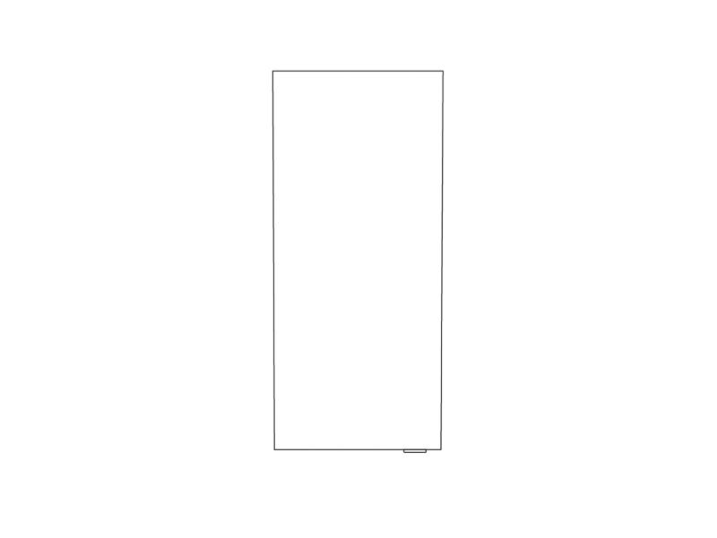 Szafka wisząca GoodHome Imandra 40 x 90 x 15 cm biała