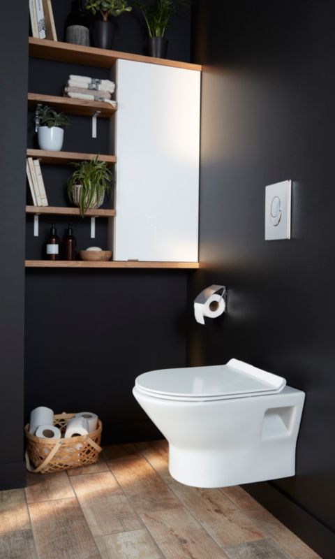 Szafka wisząca GoodHome Imandra 40 x 90 x 15 cm biała