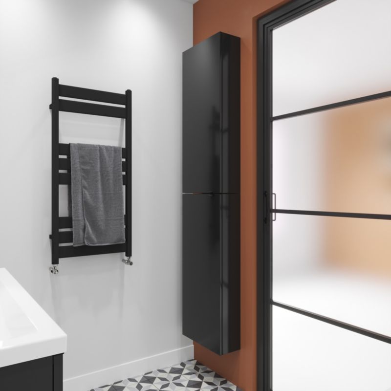 Szafka wisząca GoodHome Imandra 40 x 90 x 15 cm czarny mat