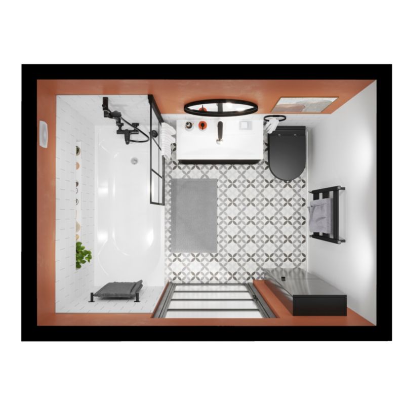 Szafka wisząca GoodHome Imandra 40 x 90 x 15 cm czarny mat