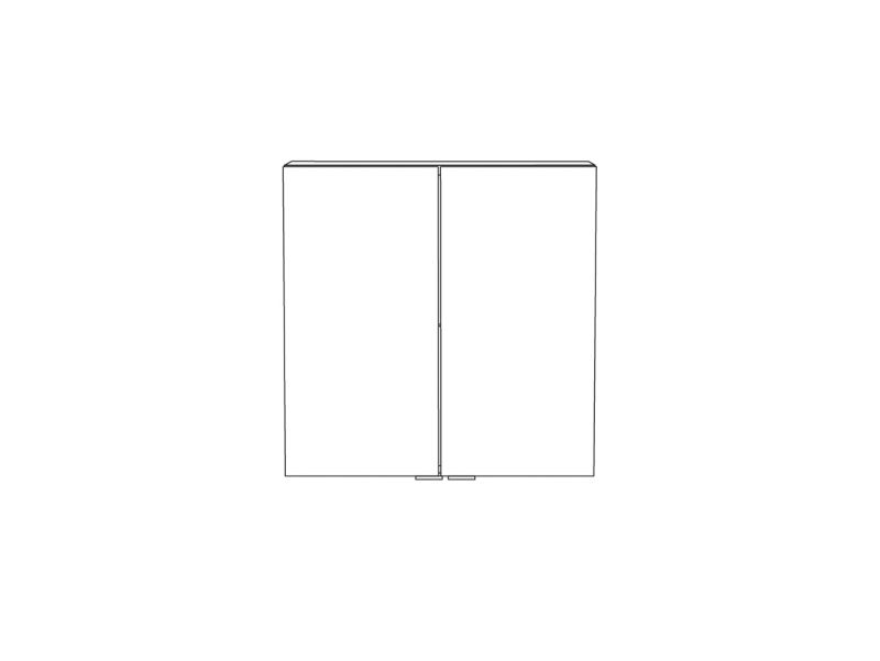 Szafka wisząca GoodHome Imandra 60 x 60 x 15 cm biała