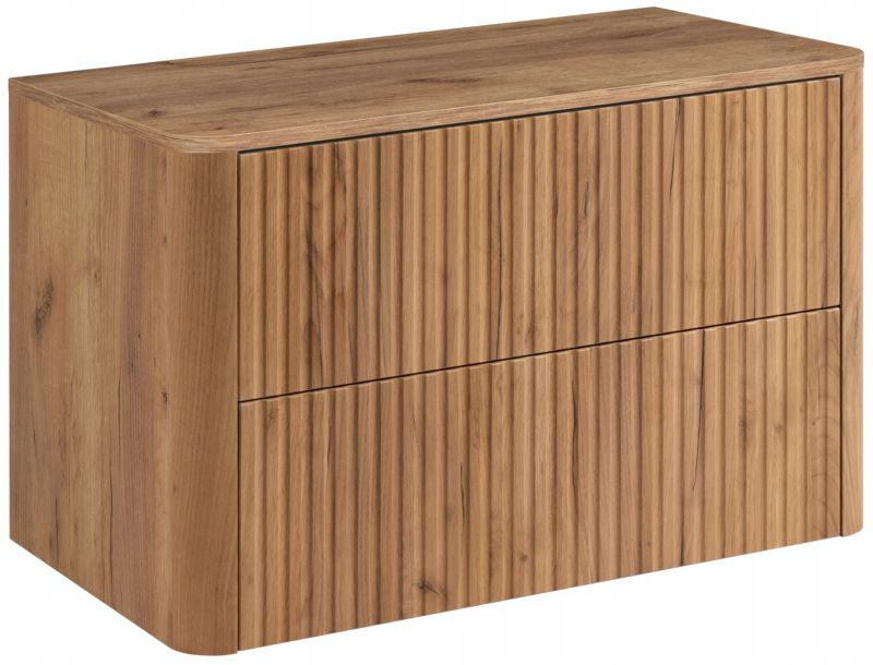 Szafka z blatem Furnidea 80 cm dąb Craft złoty LINEA 1 szt.