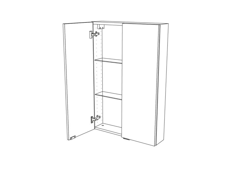 Szafka z lustrem GoodHome Imandra 60 x 90 x 15 cm
