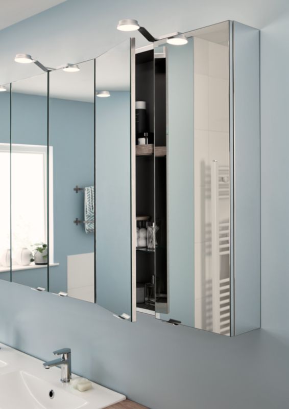 Szafka z lustrem GoodHome Imandra 60 x 90 x 15 cm
