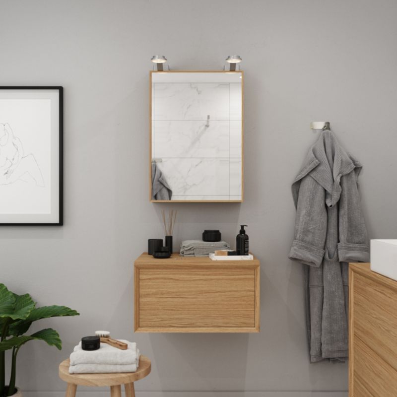 Szafka z szufladami pod umywalkę GoodHome Avela 100 cm drewno