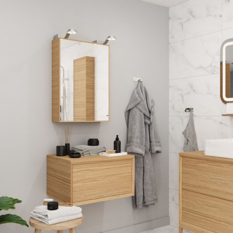 Szafka z szufladami pod umywalkę GoodHome Avela 100 cm drewno