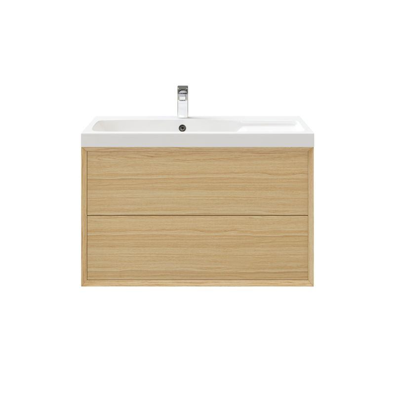 Szafka z szufladami pod umywalkę GoodHome Avela 100 cm drewno