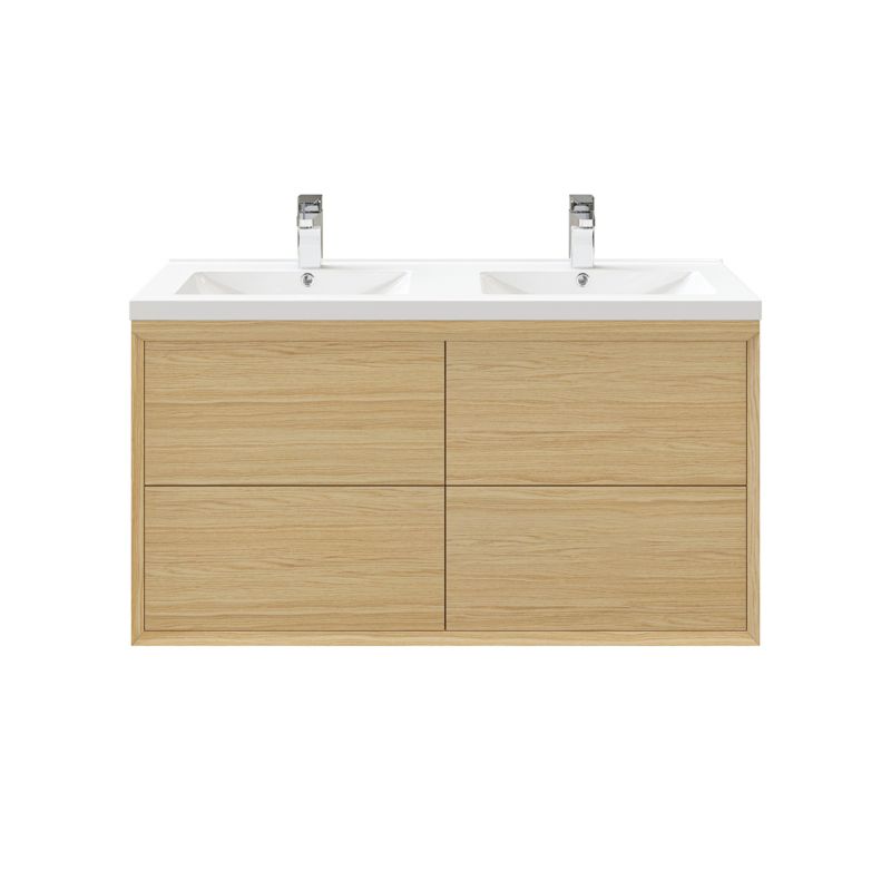 Szafka z szufladami pod umywalkę GoodHome Avela 120 cm drewno