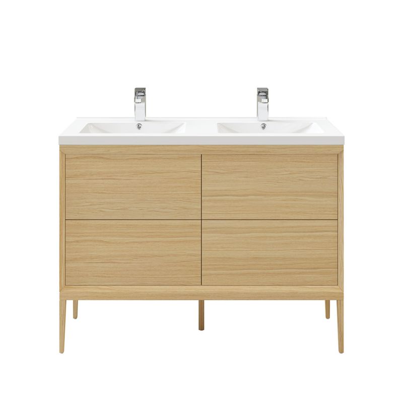 Szafka z szufladami pod umywalkę GoodHome Avela 120 cm drewno