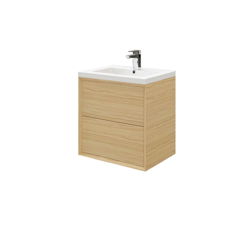 Szafka z szufladami pod umywalkę GoodHome Avela 60 cm drewno