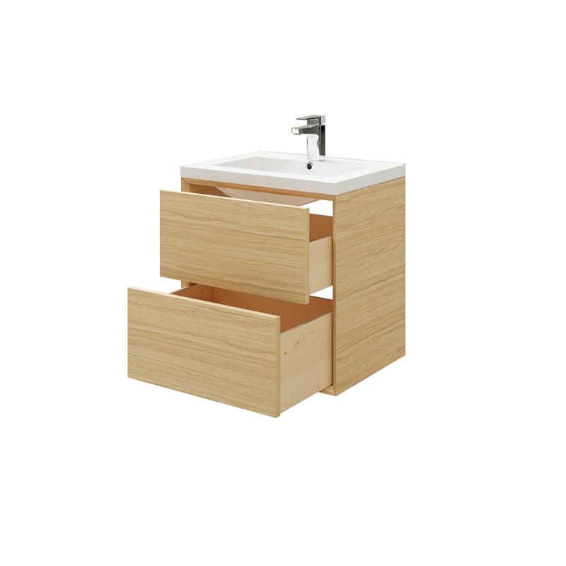 Szafka z szufladami pod umywalkę GoodHome Avela 60 cm drewno