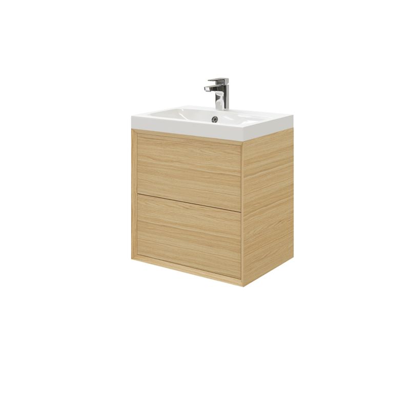 Szafka z szufladami pod umywalkę GoodHome Avela 60 cm drewno