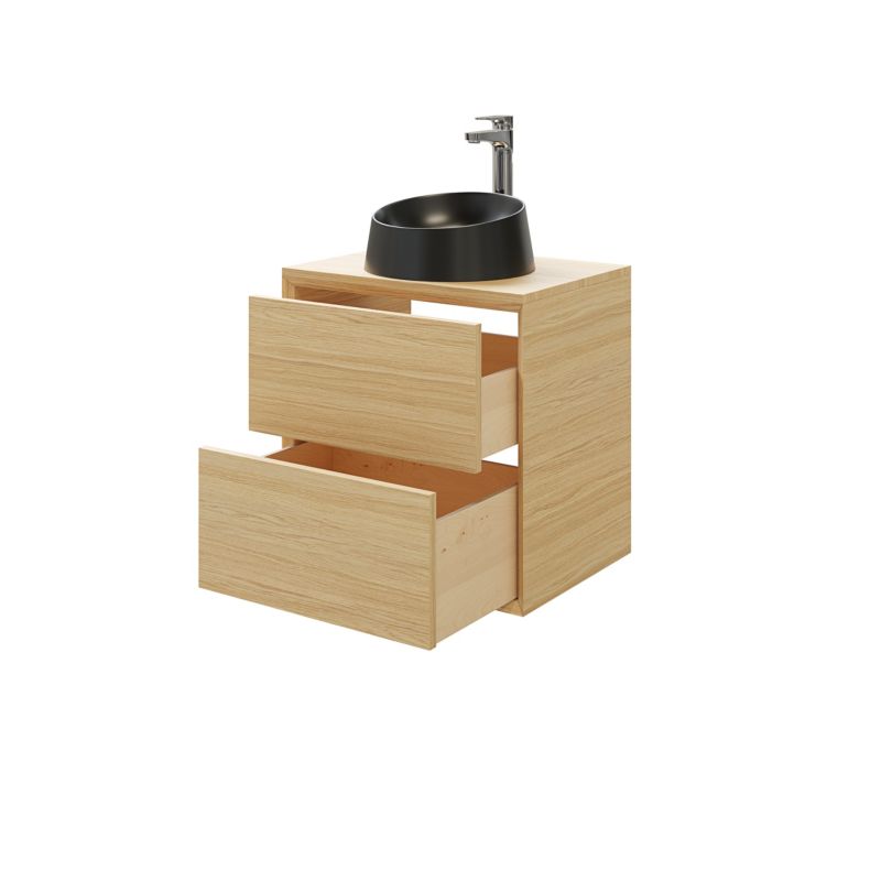 Szafka z szufladami pod umywalkę GoodHome Avela 60 cm drewno