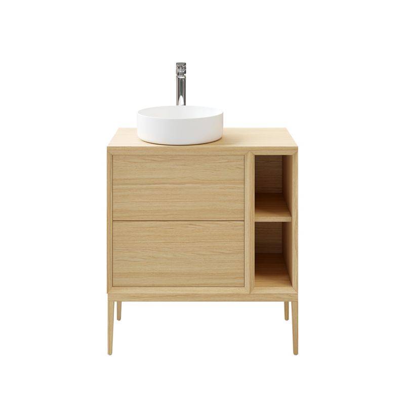 Szafka z szufladami pod umywalkę GoodHome Avela 60 cm drewno