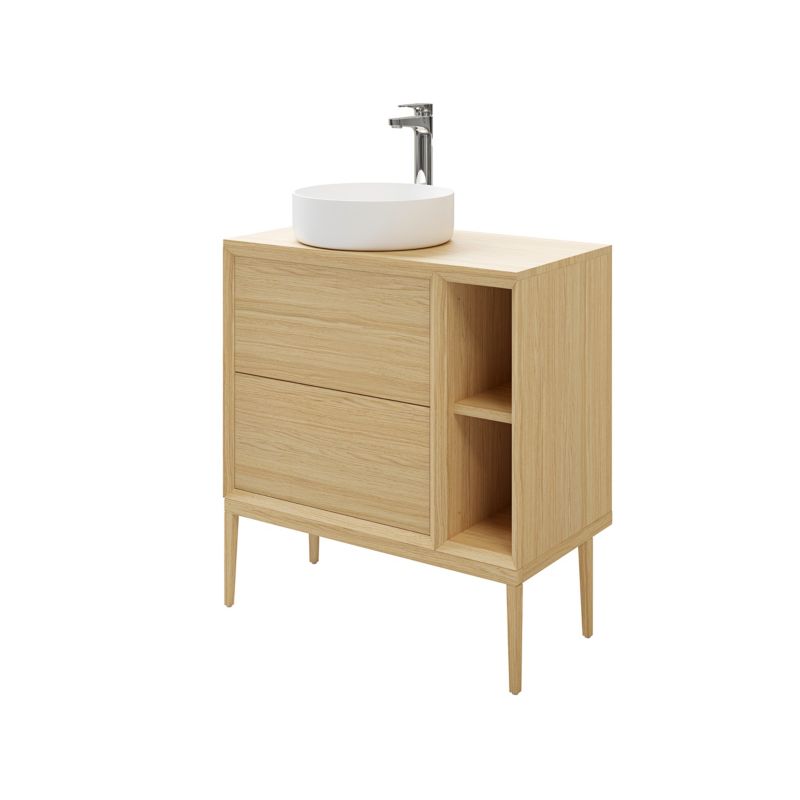 Szafka z szufladami pod umywalkę GoodHome Avela 60 cm drewno