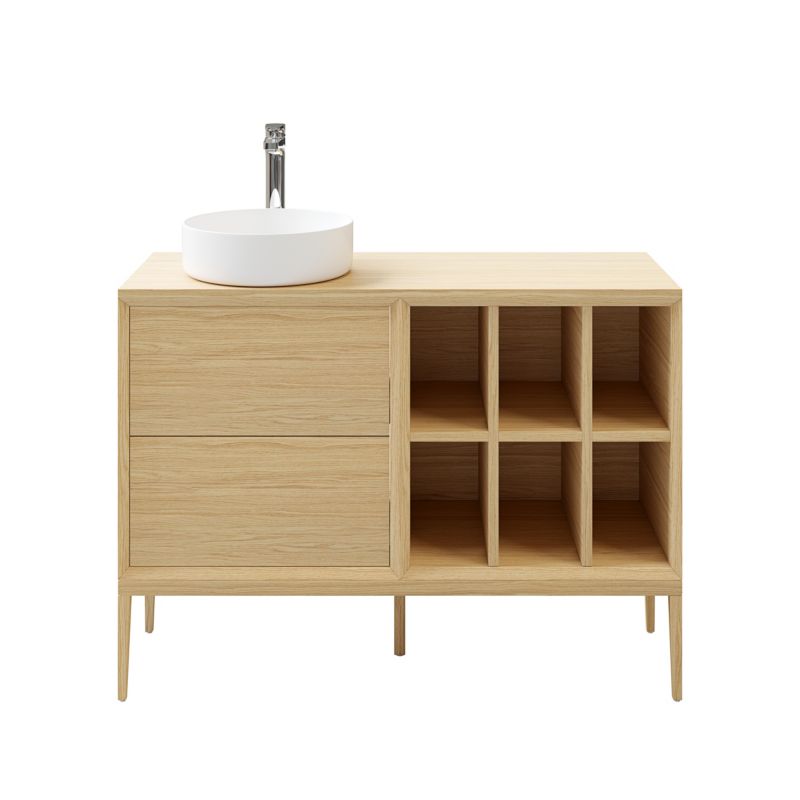 Szafka z szufladami pod umywalkę GoodHome Avela 60 cm drewno