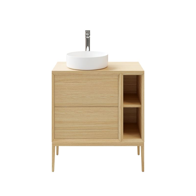 Szafka z szufladami pod umywalkę GoodHome Avela 60 cm drewno