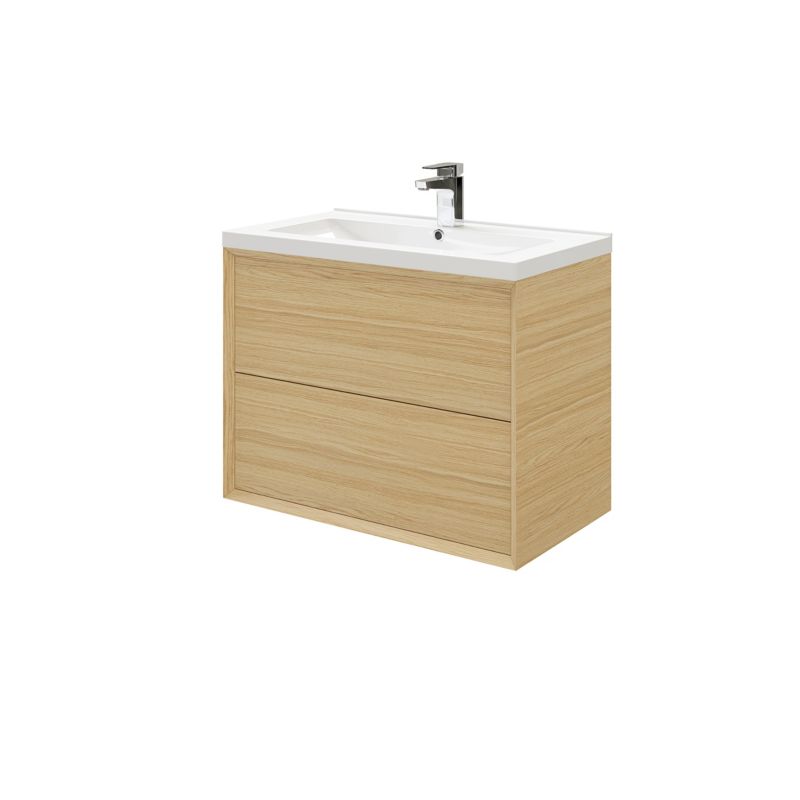 Szafka z szufladami pod umywalkę GoodHome Avela 80 cm drewno