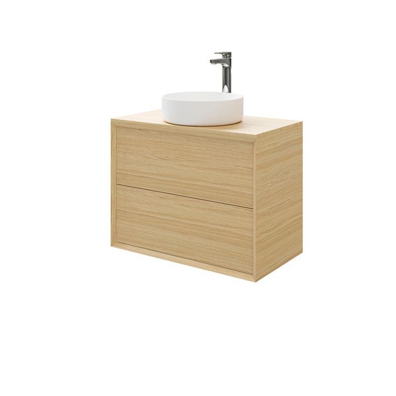 Szafka z szufladami pod umywalkę GoodHome Avela 80 cm drewno
