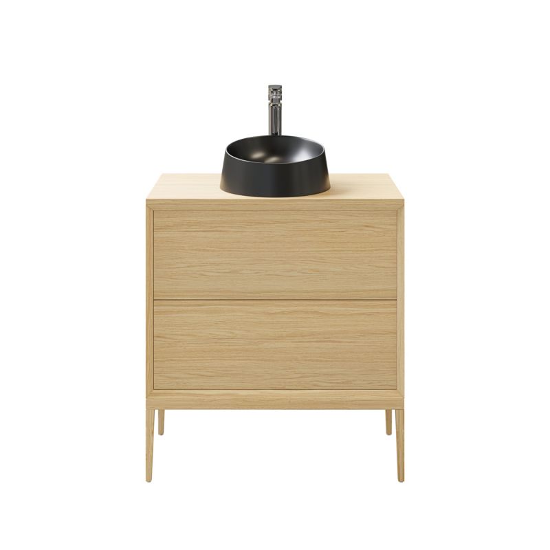 Szafka z szufladami pod umywalkę GoodHome Avela 80 cm drewno