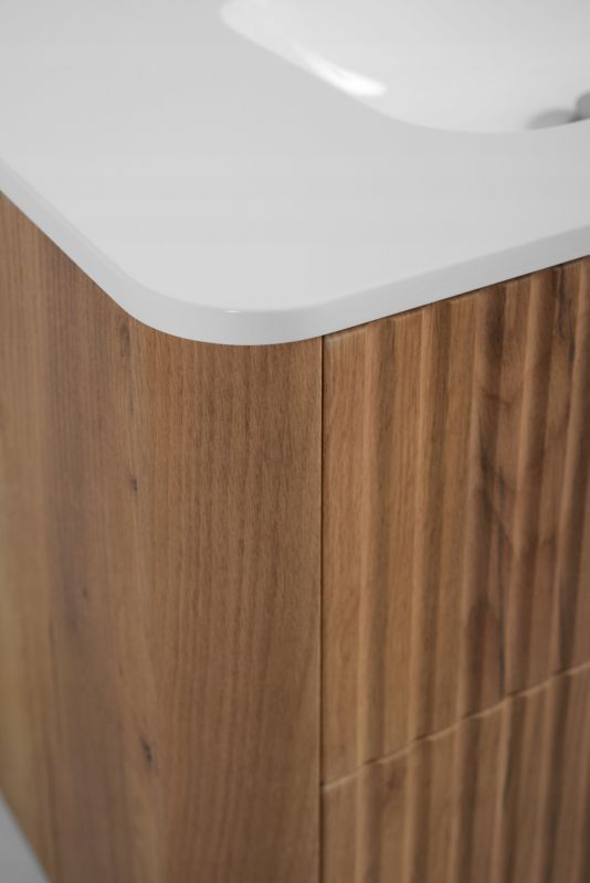 Szafka z umywalką Furnidea 60 cm dąb Craft złoty LINEA 1 szt.