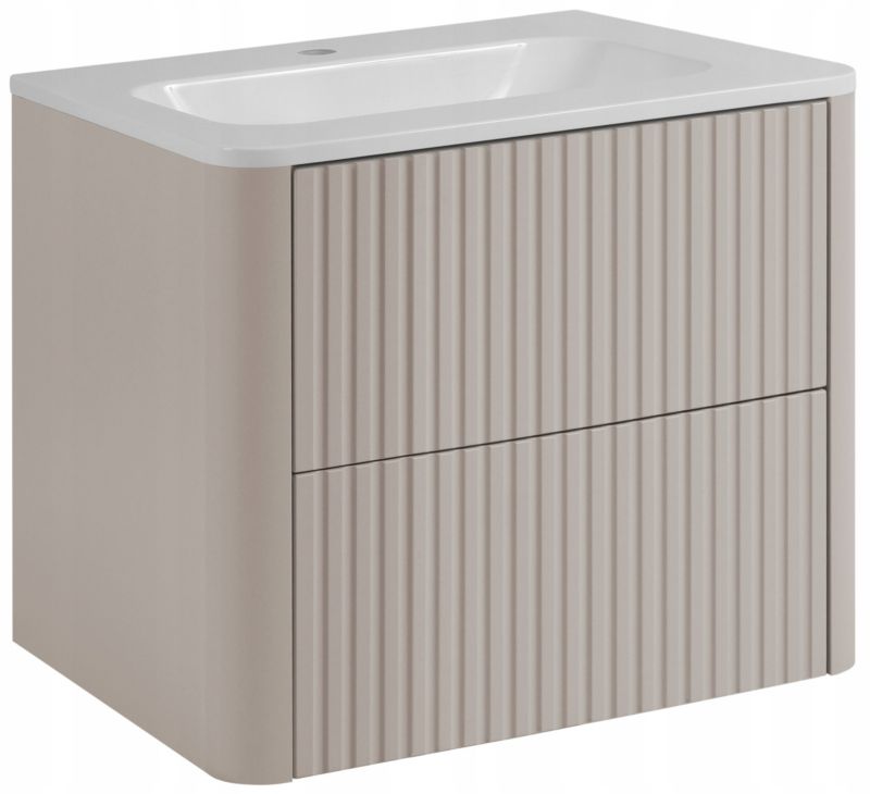 Szafka z umywalką Furnidea 60 cm kaszmir LINEA 1 szt.