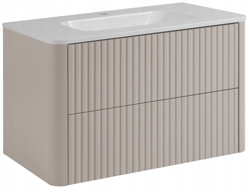 Szafka z umywalką Furnidea 80 cm kaszmir LINEA 1 szt.