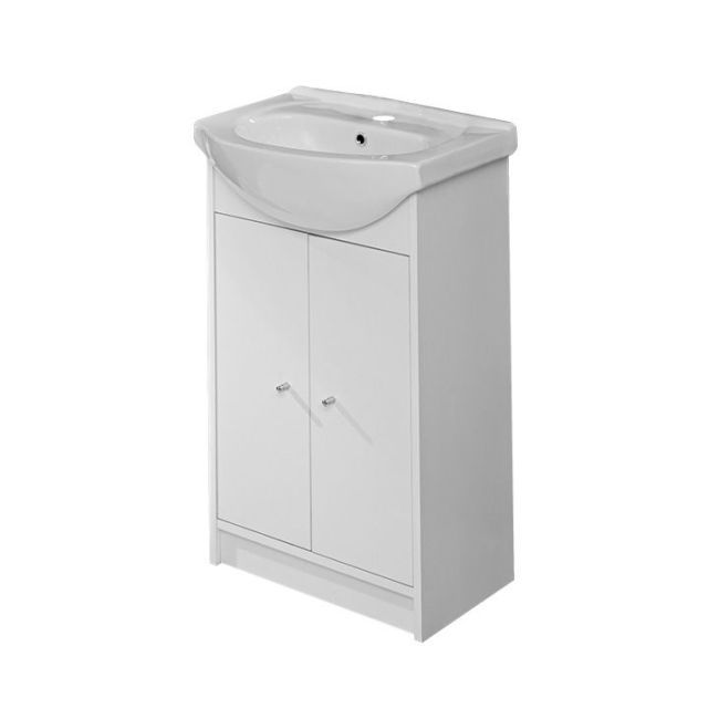 Szafka z umywalką Mona 50 cm biała