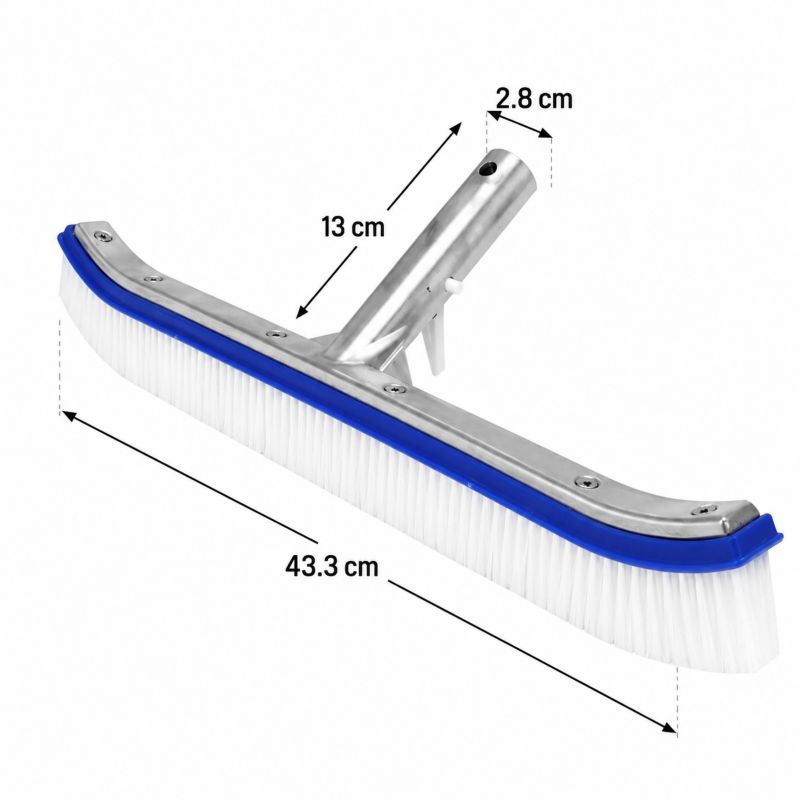 Szczotka do czyszczenia dna COIL basenu oczka aluminiowa 45cm 1 szt.
